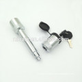 Hardened steel hitch pin trailer door lock